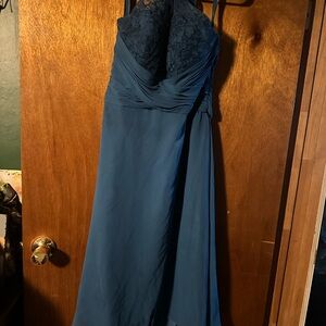 Blue morilee dress size 10 worn once